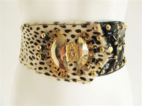 leopard versace belt|Versace belt.